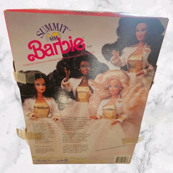 Vintage 1990 SUMMIT Barbie First Edition Mattel 7027 New NRFB - Picture 4 of 11